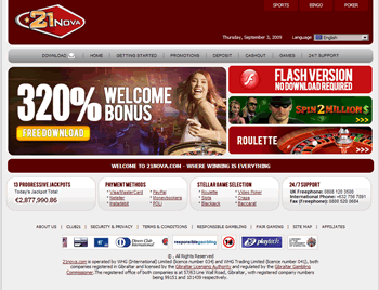 21 Nova Online Casino